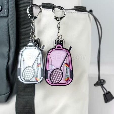 Customization Badminton Shaker Key Chain Pendant Promotional Products