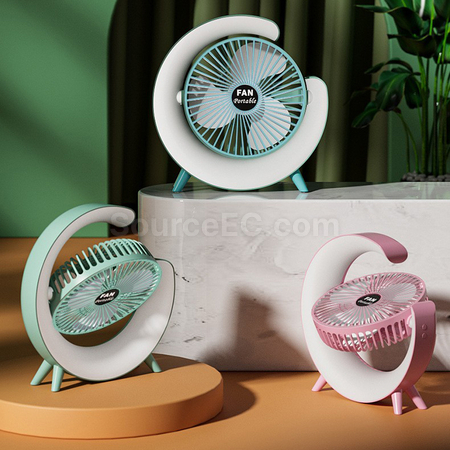 Customization Dazzling Night Light Desktop Fan Promotional Products