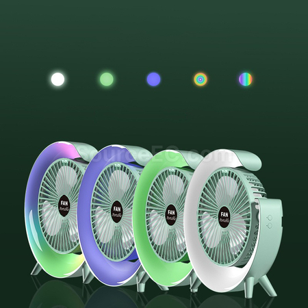 Customization Dazzling Night Light Desktop Fan Promotional Products