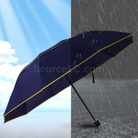 Customization 10-rib Business Manual Folding Umbrella Promotional Products