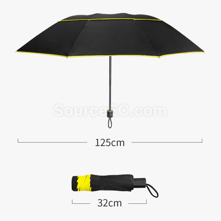 Customization 10-rib Business Manual Folding Umbrella Promotional Products