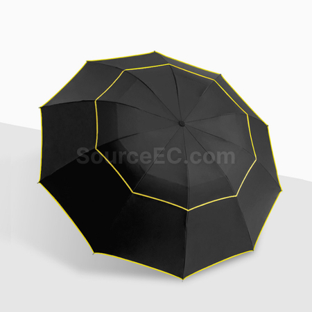 Customization 10-rib Business Manual Folding Umbrella Promotional Products