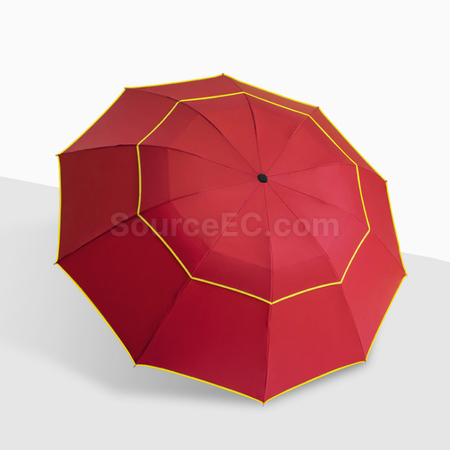 Customization 10-rib Business Manual Folding Umbrella Promotional Products