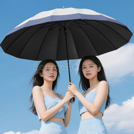 Customization 16骨拼接長柄直傘 Promotional Products