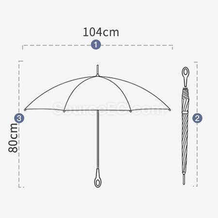 Customization 16骨拼接長柄直傘 Promotional Products