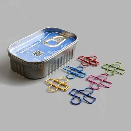 Customization Creative Sardine Canned Paperclip Promotional Products