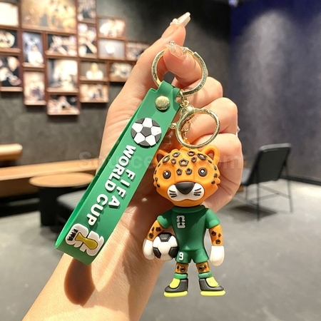 Customization US, Canada And Mexico World Cup Mascot Key Chain Pendant Promotional Products