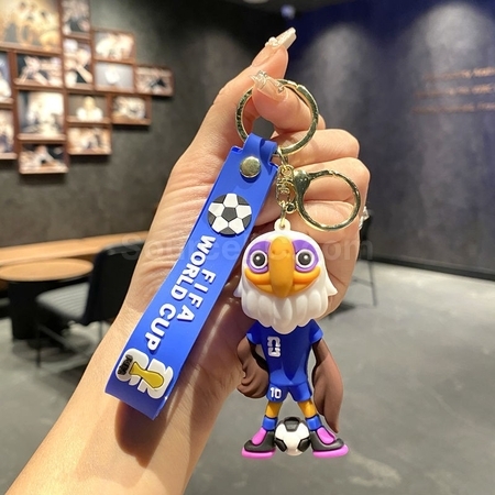 Customization US, Canada And Mexico World Cup Mascot Key Chain Pendant Promotional Products