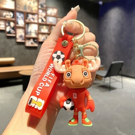Customization US, Canada And Mexico World Cup Mascot Key Chain Pendant Promotional Products