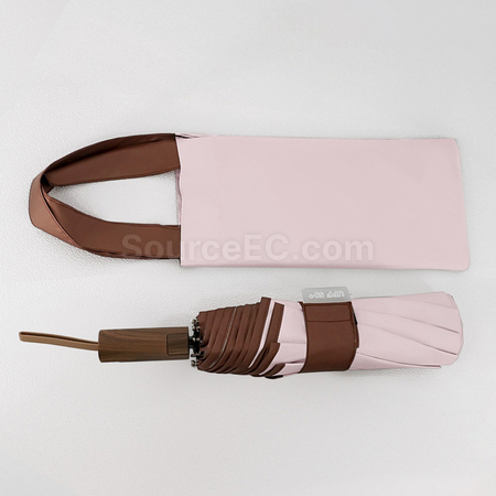 Customization Portable Color-Blocking Plastic Automatic Umbrella Promotional Products