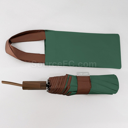 Customization Portable Color-Blocking Plastic Automatic Umbrella Promotional Products