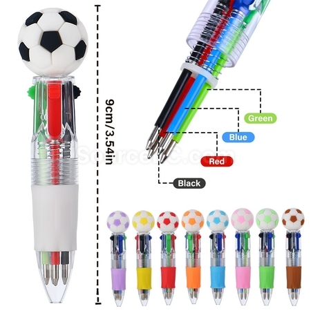 Customization Creative Spherical Four Color Pen Promotional Products