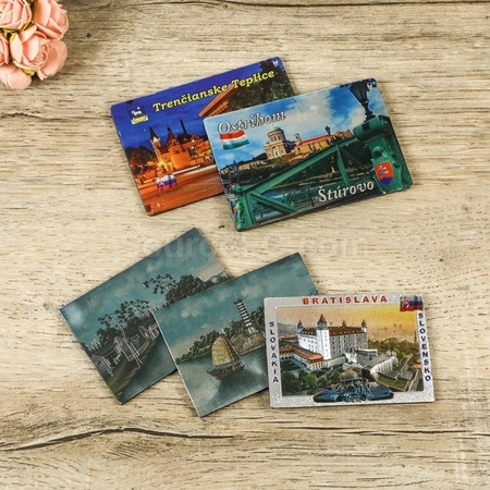Customization Customized aluminum foil scenic refrigerator magnets Promotional Products