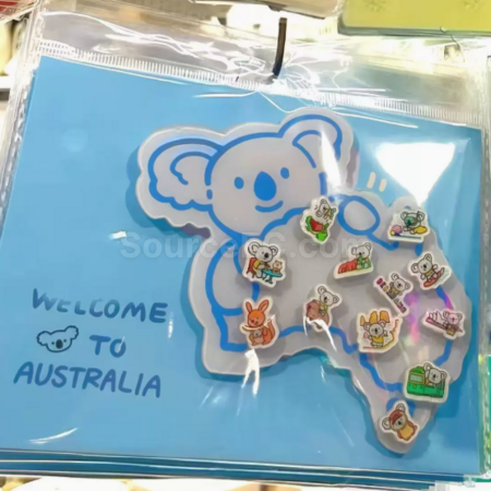 Customization Custom Acrylic Map Fridge Magnets Promotional Products