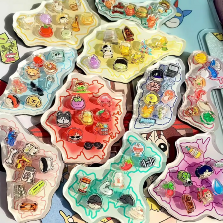 Customization Custom Acrylic Map Fridge Magnets Promotional Products