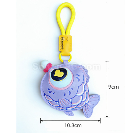 Customization Bubble-blowing fish squeeze toy keychain Promotional Products