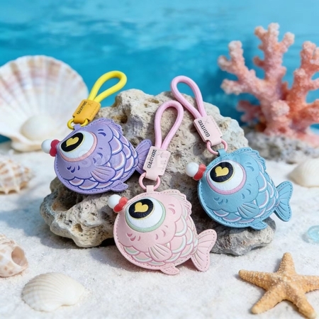 Customization Bubble-blowing fish squeeze toy keychain Promotional Products