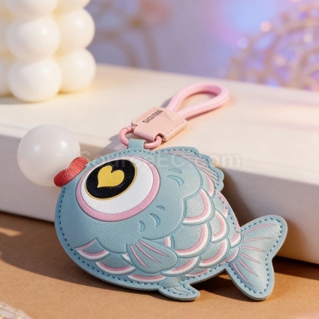 Customization Bubble-blowing fish squeeze toy keychain Promotional Products