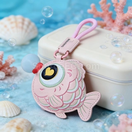 Customization Bubble-blowing fish squeeze toy keychain Promotional Products