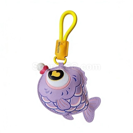 Customization Bubble-blowing fish squeeze toy keychain Promotional Products