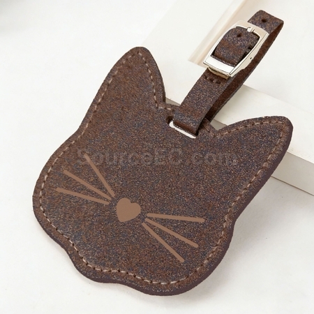 Customization Eco-friendly Cat Luggage Tag Made from Coffee Grounds Promotional Products