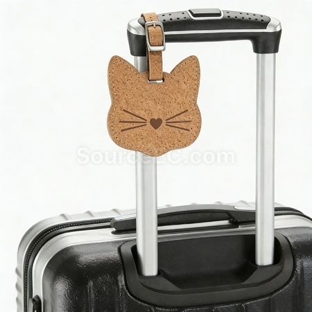 Customization Eco-friendly Cat Luggage Tag Made from Coffee Grounds Promotional Products