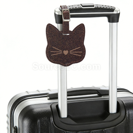 Customization Eco-friendly Cat Luggage Tag Made from Coffee Grounds Promotional Products