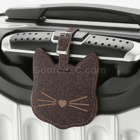 Customization Eco-friendly Cat Luggage Tag Made from Coffee Grounds Promotional Products