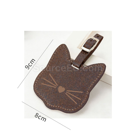 Customization Eco-friendly Cat Luggage Tag Made from Coffee Grounds Promotional Products