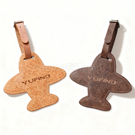 Customization Eco-friendly airplane luggage tag made from coffee grounds Promotional Products