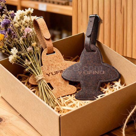 Customization Eco-friendly airplane luggage tag made from coffee grounds Promotional Products