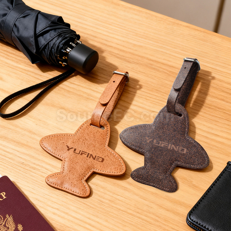 Customization Eco-friendly airplane luggage tag made from coffee grounds Promotional Products
