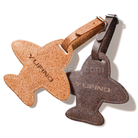 Customization Eco-friendly airplane luggage tag made from coffee grounds Promotional Products