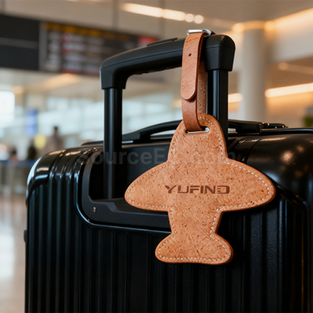 Customization Eco-friendly airplane luggage tag made from coffee grounds Promotional Products