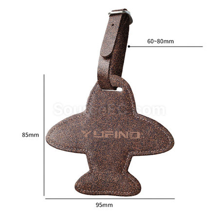Customization Eco-friendly airplane luggage tag made from coffee grounds Promotional Products