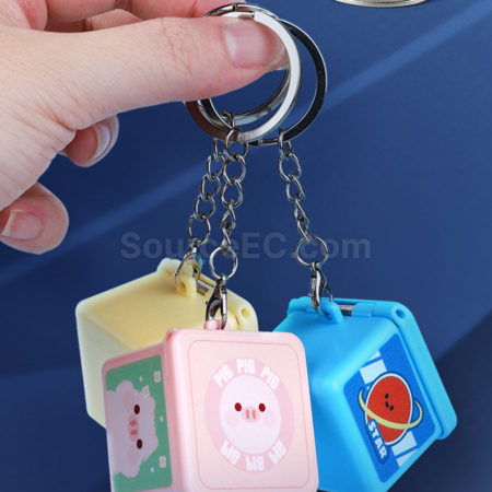 Customization Decompression 3D Figurine Surprise Box Keychain Promotional Products