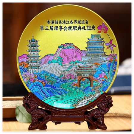 Customization Glass Commemorative Disc Promotional Products