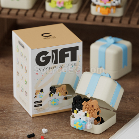 Customization Panda, Puppy, Animal Building Block Toy Gift Box Promotional Products