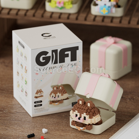 Customization Panda, Puppy, Animal Building Block Toy Gift Box Promotional Products