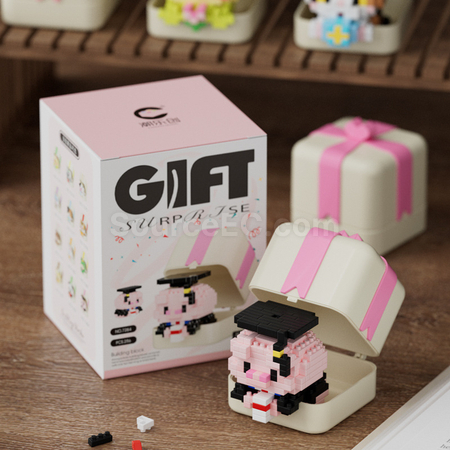 Customization Panda, Puppy, Animal Building Block Toy Gift Box Promotional Products