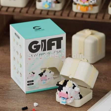 Customization Panda, Puppy, Animal Building Block Toy Gift Box Promotional Products