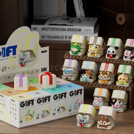 Customization Panda, Puppy, Animal Building Block Toy Gift Box Promotional Products