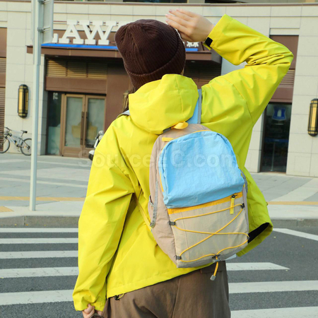 Customization Waterproof Color-Block Backpack Promotional Products