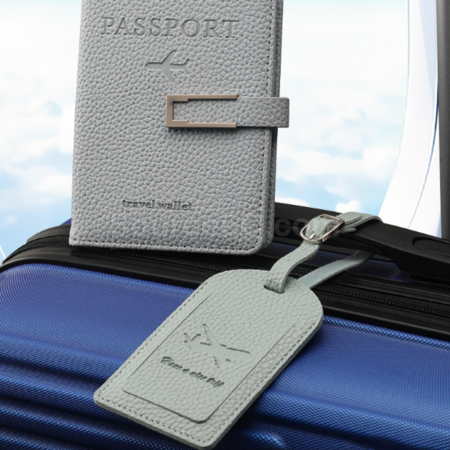 Customization Luggage tag, passport holder and notebook gift set Promotional Products