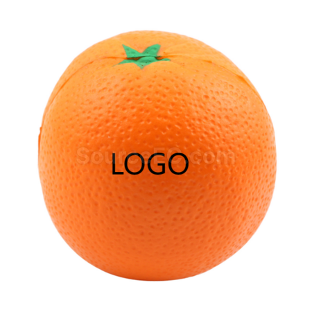Orange-shaped PU stress ball