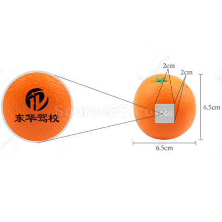 Customization Orange-shaped PU stress ball Promotional Products