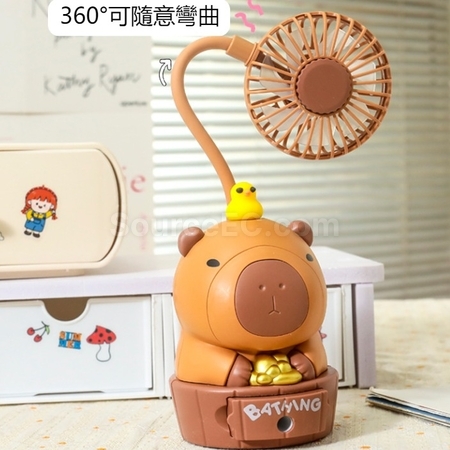 Customization Cartoon Pencil Sharpener USB Rechargeable Mini Fan Promotional Products