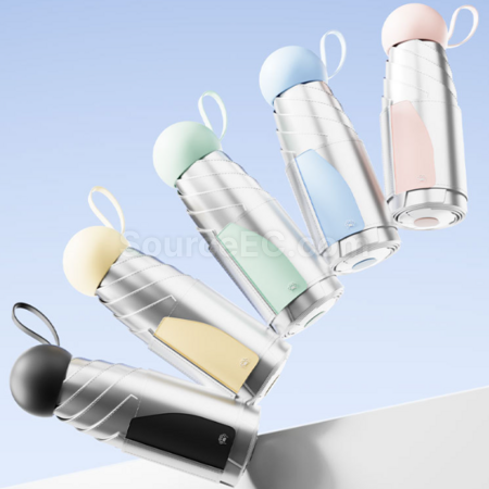 Customization Titanium Silver UV-Protective Umbrella for Sunny and Rainy Days Promotional Products