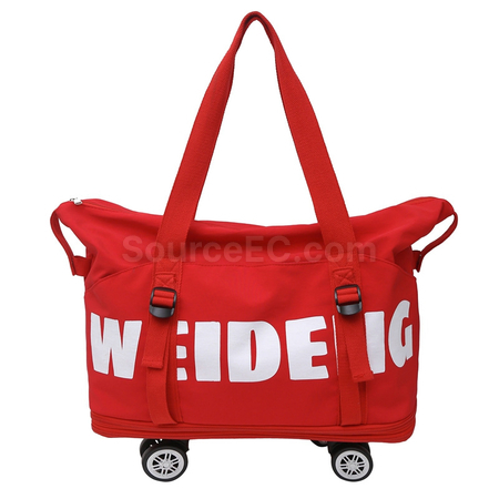 Customization Expandable wheeled travel bag with retractable handle Promotional Products