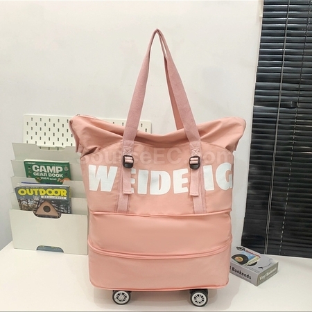 Customization Expandable wheeled travel bag with retractable handle Promotional Products